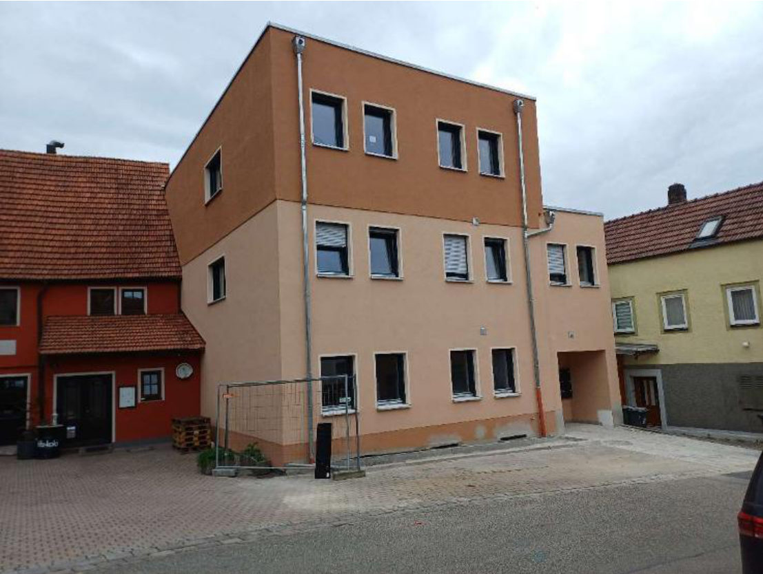 Fertiggestelltes Gebäude, Hofseite